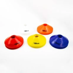 8" MULTI COLOR DISC CONES WITH CONE RACK (SET OF 50) -Ball Shop 03 Multi Color Cone 54879.1679959873