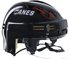 Fanatics Sebastian Aho Carolina Hurricanes Autographed Black Mini Helmet