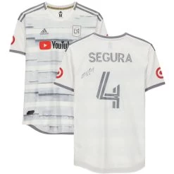 Fanatics LAFC Eddie Segura Autographed Game Used #4 White Jersey FA