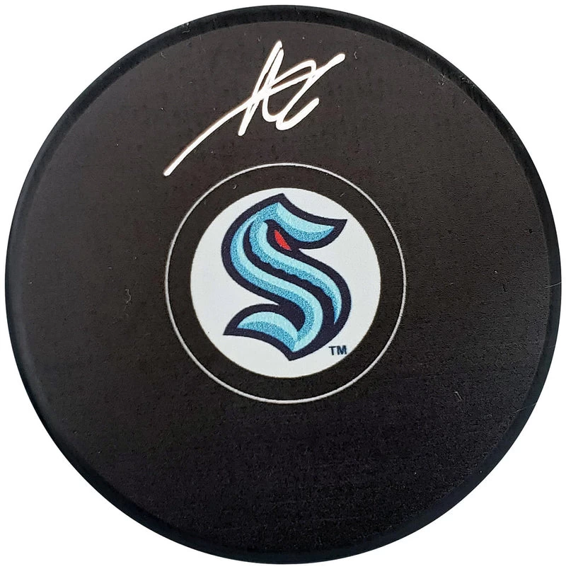 Adam Larsson Autographed Official Seattle Kraken Logo Hockey Puck Fanatics 3 Adam Larsson Autographed Official Seattle Kraken Logo Hockey Puck Fanatics