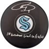Ryan Donato Autographed Official Seattle Kraken Logo Hockey Puck W/ "First Kraken Goal 10/12/21" Inscription Fanatics -Ball Shop 12 14 21 1022 16356.1639530670 400x@2x