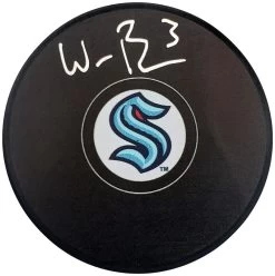 Will Borgen Autographed Official Seattle Kraken Logo Hockey Puck Fanatics