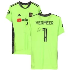 Fanatics LAFC Kenneth Vermeer Autographed Game Used #1 Green Jersey FA
