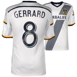 Fanatics LA Galaxy Steven Gerrard Autographed #8 Home Jersey FA