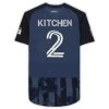 Fanatics LA Galaxy Perry Kitchen Autographed Game Used #2 Blue Jersey FA -Ball Shop 17 400x@2x