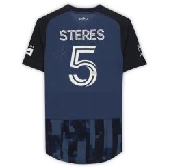 Fanatics LA Galaxy Daniel Steres Autographed Game Used #5 Blue Jersey FA