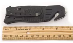 Smith & Wesson Extreme Ops Tanto Pocket Knife With Partially Serrated Blade SWFR2S -Ball Shop 301876 1800x1800