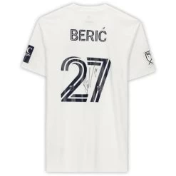 Fanatics Chicago Fire Robert Beric Autographed Game Used #27 White Jersey FA