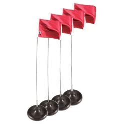 Set Of 4 Kwikgoal Corner Flags Round Flexible