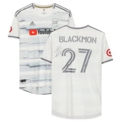 Fanatics LAFC Tristan Blackmon Autographed Game Used #27 White Jersey FA