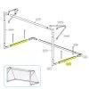 Kwikgoal Base Post For 2B3002 Soccer Goal -Ball Shop UZ1079 B