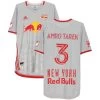 Fanatics New York Red Bulls Amro Tarek Autographed Game Used #3 Gray Jersey FA -Ball Shop amro 400x@2x